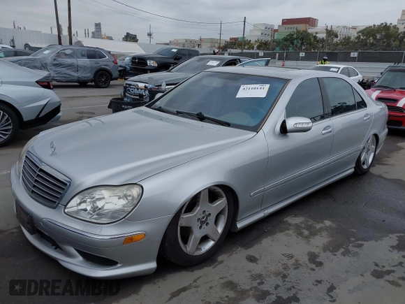 2003 Mercedes-Benz S-Class 4.3L with VIN WDBNG70J03A362023, listed as a IAAI auction lot 42110141 with 94,052 mi miles. Bid and sale history available at carsss.com. Image 2.