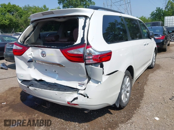 2017 Toyota Sienna XLE z VIN 5TDDZ3DC5HS150577, wystawiony jako IAAI lot #42431875 z przebiegiem 108 275 mil mil oraz . Historia ofert i sprzedaży dostępna na DreamBid. Obrazek 4.