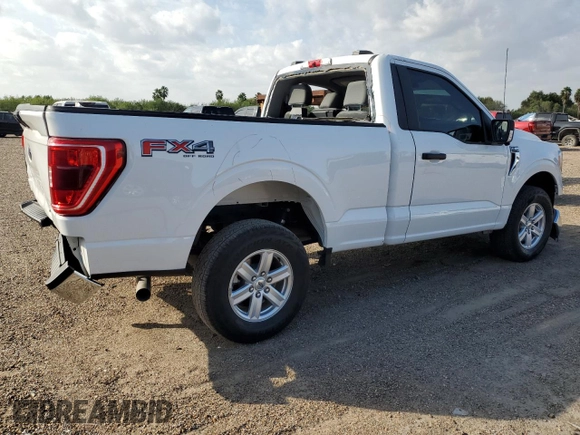 2022 Ford F-150 XL with VIN 1FTMF1E58NKE13404, listed as a Copart auction lot 80990584 with 24,179 mi miles and Salvage Title. Bid and sale history available at DreamBid. Image 3.