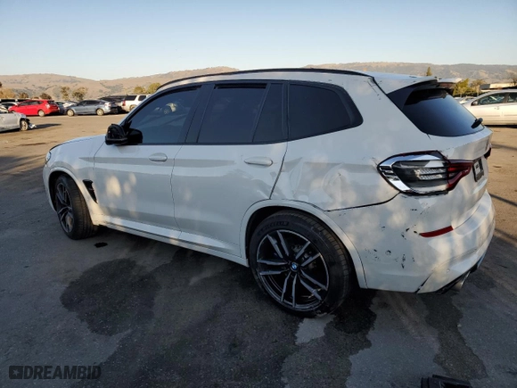 2020 BMW X3 M Competition with VIN 5YMTS0C01LLT10073, listed as a Copart auction lot 42862805 with NaN miles and Salvage Title. Bid and sale history available at carsss.com. Image 2.