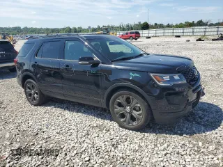 2018 Ford Explorer Sport z VIN 1FM5K8GT0JGA35611, wystawiony jako Copart lot #62075905 z przebiegiem 81 553 mil mil oraz Szkoda całkowita • Salvage title. Historia ofert i sprzedaży dostępna na DreamBid. Obrazek 4.