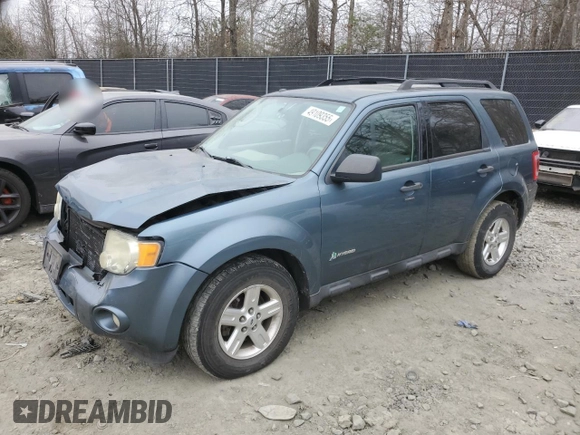 2011 Ford Escape Hybrid with VIN 1FMCU5K32BKB75536, listed as a Copart auction lot 49109355 with 120,620 mi miles and Salvage title. Bid and sale history available at DreamBid. Image 1.