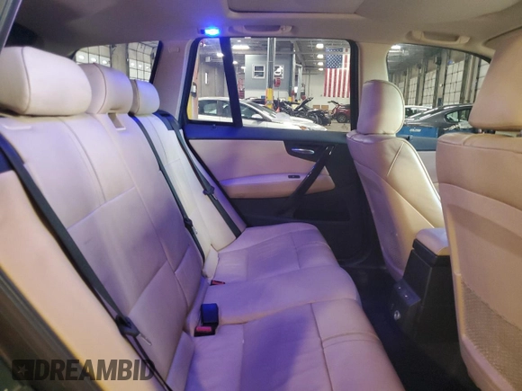 2007 BMW X3 3.0si with VIN WBXPC93417WF17233, listed as a Copart auction lot 69311244 with 213,705 mi miles and Salvage Title. Bid and sale history available at carsss.com. Image 11.