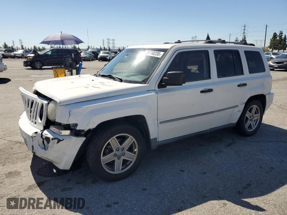 2008 Jeep Patriot Limited with VIN 1J8FT48W88D519179, listed as a Copart auction lot 49710235 with 140,578 mi miles and Salvage Title. Bid and sale history available at DreamBid. Image 1.