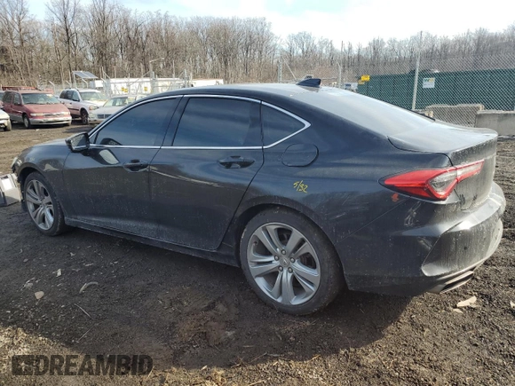 2021 Acura TLX w/Technology Package with VIN 19UUB6F49MA007796, listed as a Copart auction lot 43033105 with 70,829 mi miles and Salvage Title. Bid and sale history available at carsss.com. Image 2.