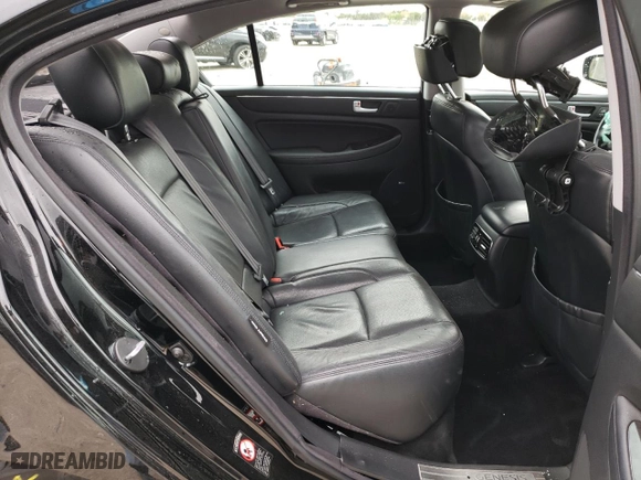 2013 Hyundai Genesis 3.8L with VIN KMHGC4DD2DU221085, listed as a Copart auction lot 38810452 with 96,878 mi miles and Salvage Title. Bid and sale history available at carsss.com. Image 6.