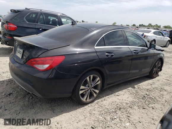 2019 Mercedes-Benz CLA 250 with VIN WDDSJ4EB2KN739180, listed as a Copart auction lot 52827555 with 76,832 mi miles and Salvage title. Bid and sale history available at DreamBid. Image 3.
