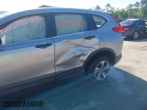 2017 Honda CR-V LX with VIN 5J6RW6H38HL002851, listed as a IAAI auction lot 42139346 with 77,839 mi miles and . Bid and sale history available at DreamBid. Image 6.