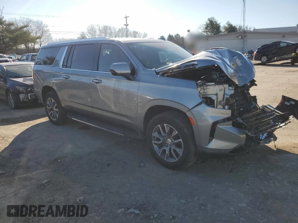 2024 Chevrolet Suburban LT z VIN 1GNSKCKD9RR185377, wystawiony jako Copart lot #42807955 z przebiegiem 14 651 mil mil oraz Szkoda całkowita • Salvage title. Historia ofert i sprzedaży dostępna na DreamBid. Obrazek 4.
