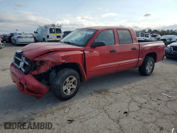 2005 Dodge Dakota SLT z VIN 1D7HW48K05S310312, wystawiony jako Copart lot #88061125 z przebiegiem 208 806 mil mil oraz Nie do naprawy • Non repairable. Historia ofert i sprzedaży dostępna na DreamBid. Obrazek 1.
