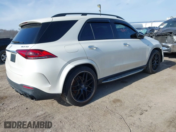 2022 Mercedes-Benz GLE 53 AMG with VIN 4JGFB6BB4NA585216, listed as a IAAI auction lot 41639687 with 31,940 mi miles and . Bid and sale history available at DreamBid. Image 4.