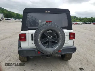 2020 Jeep Wrangler Unlimited Freedom with VIN 1C4HJXDG2LW165369, listed as a Copart auction lot 60552125 with 93,853 mi miles and Salvage title. Bid and sale history available at DreamBid. Image 6.