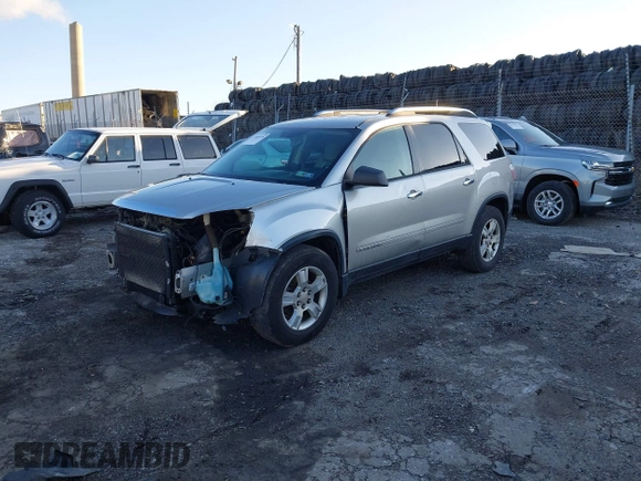 2008 GMC Acadia SLE1 with VIN 1GKEV13778J154544, listed as a IAAI auction lot 41607636 with 251,136 mi miles. Bid and sale history available at carsss.com. Image 2.