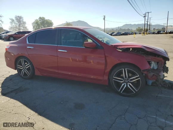 2017 Honda Accord Sedan Sport with VIN 1HGCR2F53HA000664, listed as a Copart auction lot 50086355 with 118,503 mi miles and Salvage Title. Bid and sale history available at carsss.com. Image 4.