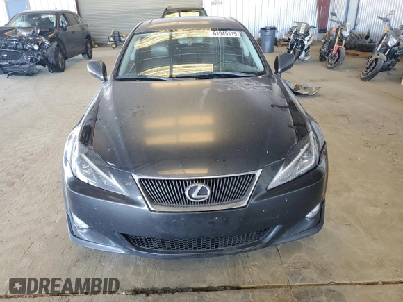 2006 Lexus IS 350 with VIN JTHBE262765004555, listed as a Copart auction lot 61045115 with 170,815 mi miles and Salvage title. Bid and sale history available at DreamBid. Image 5.