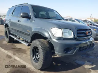 2002 Toyota Sequoia SR5 with VIN 5TDZT34A42S114070, listed as a IAAI auction lot 41696378 with 178,903 mi miles and . Bid and sale history available at carsss.com. Image 1.