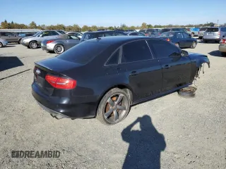2014 Audi S4 Premium Plus with VIN WAUBGAFL7EA058438, listed as a Copart auction lot 77026174 with 140,847 mi miles and Salvage Title. Bid and sale history available at carsss.com. Image 3.