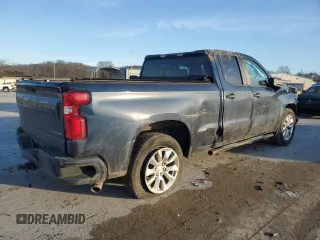 2020 Chevrolet Silverado 1500 Custom with VIN 1GCRWBEH7LZ336938, listed as a Copart auction lot 52101245 with 243,342 mi miles and Salvage Title. Bid and sale history available at carsss.com. Image 3.