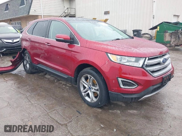 2015 Ford Edge Titanium with VIN 2FMPK4K88FBB76686, listed as a IAAI auction lot 41743766 with 68,913 mi miles. Bid and sale history available at carsss.com. Image 1.