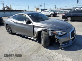 2017 Infiniti Q60 Sport with VIN JN1EV7EK5HM363508, listed as a Copart auction lot 52693455 with 120,435 mi miles and Salvage Title. Bid and sale history available at DreamBid. Image 4.