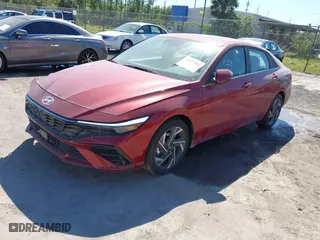 2025 Hyundai Elantra SEL Convenience with VIN KMHLS4DG6SU904397, listed as a IAAI auction lot 41837991 with 2,083 mi miles. Bid and sale history available at carsss.com. Image 17.