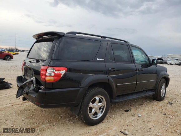 2001 Toyota Sequoia Limited with VIN 5TDBT48A41S041363, listed as a Copart auction lot 89224125 with 214,144 mi miles and Salvage Title. Bid and sale history available at carsss.com. Image 3.