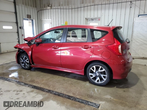 2015 Nissan Note S Plus with VIN 3N1CE2CP0FL390180, listed as a Copart auction lot 57475385 with 51,033 mi miles and Salvage title. Bid and sale history available at DreamBid. Image 2.