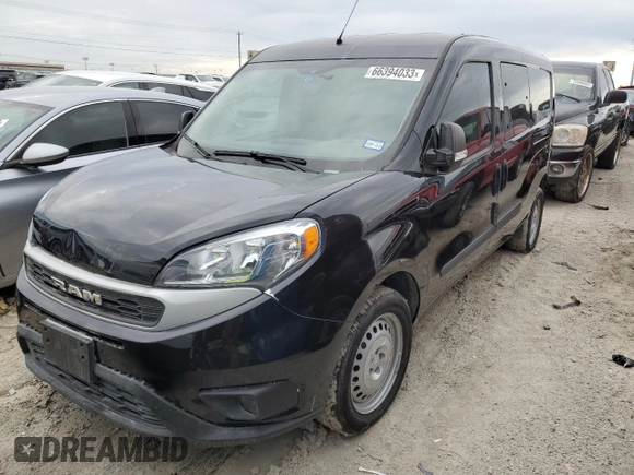 2022 Ram ProMaster City Cargo Tradesman with VIN ZFBHRFAB6N6W69795, listed as a Copart auction lot 66394033 with 10,399 mi miles and . Bid and sale history available at DreamBid. Image 1.