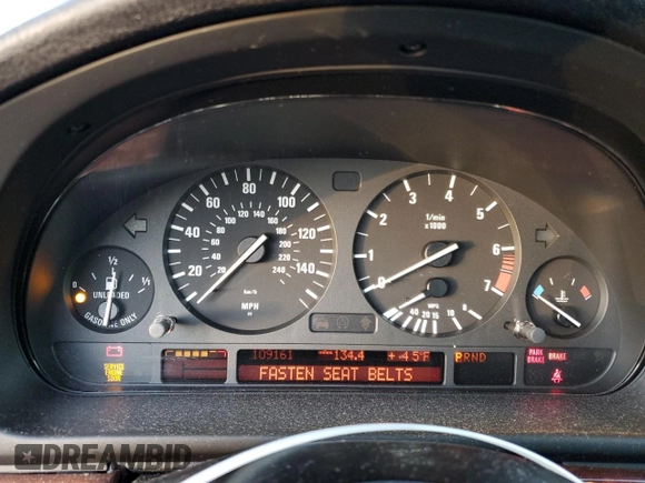 2003 BMW 5 Series 530iA with VIN WBADT63403CK39283, listed as a Copart auction lot 84960944 with 109,161 mi miles and Salvage Title. Bid and sale history available at carsss.com. Image 9.