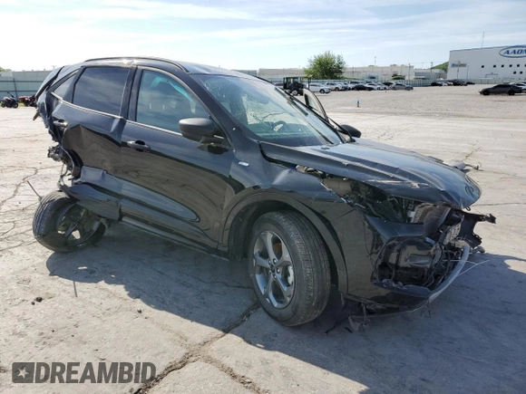 2024 Ford Escape ST-Line with VIN 1FMCU0MN7RUA04409, listed as a Copart auction lot 54306615 with 16,518 mi miles and Salvage Title. Bid and sale history available at DreamBid. Image 4.