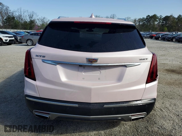 2023 Cadillac XT5 FWD Premium Luxury with VIN 1GYKNCR44PZ159363, listed as a Copart auction lot 49511915 with 42,382 mi miles and Salvage Title. Bid and sale history available at carsss.com. Image 6.