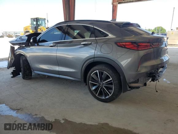 2023 Infiniti QX55 Luxe with VIN 3PCAJ5JR4PF123016, listed as a Copart auction lot 58630185 with 12,488 mi miles and Salvage title. Bid and sale history available at DreamBid. Image 2.
