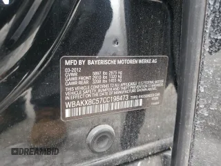 2012 BMW 7 Series with VIN WBAKX8C57CC198473, listed as a Copart auction lot 41858265 with 86,741 mi miles and Salvage title. Bid and sale history available at DreamBid. Image 12.