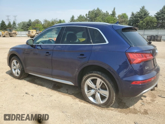 2018 Audi Q5 Premium Plus with VIN WA1BNAFY2J2021039, listed as a Copart auction lot 59170795 with 64,539 mi miles and Salvage title. Bid and sale history available at DreamBid. Image 2.