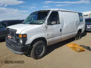 2008 Ford Econoline Cargo Commercial with VIN 1FTNE14L48DA47196, listed as a Copart auction lot 67755574 with Not Provided miles and Salvage Title. Bid and sale history available at carsss.com. Image 1.