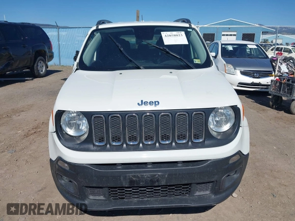 2017 Jeep Renegade Altitude with VIN ZACCJBBBXHPF94865, listed as a IAAI auction lot 42058023 with 92,538 mi miles and . Bid and sale history available at DreamBid. Image 11.