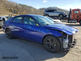 2023 Hyundai Elantra Preferred with VIN KMHLM4AG2PU372541, listed as a Copart auction lot 81810694 with 21,173 mi miles and Salvage Title. Bid and sale history available at carsss.com. Image 4.