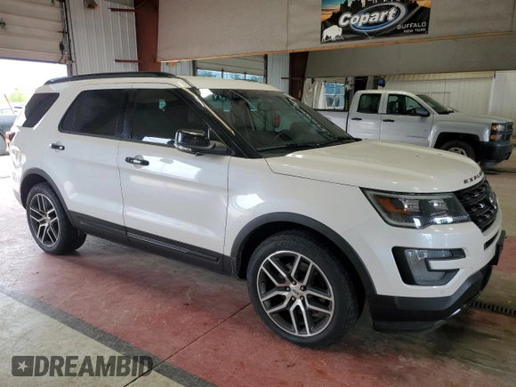 2016 Ford Explorer Sport z VIN 1FM5K8GT0GGC31749, wystawiony jako Copart lot #58024055 z przebiegiem 99 220 mil mil oraz Szkoda całkowita • Salvage title. Historia ofert i sprzedaży dostępna na DreamBid. Obrazek 4.