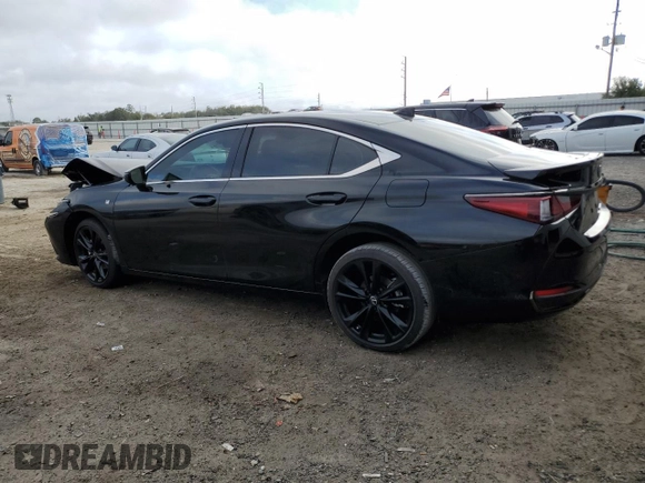 2024 Lexus ES 300h with VIN 58ABA1C15RU043954, listed as a Copart auction lot 44977915 with 9,880 mi miles and Salvage title. Bid and sale history available at DreamBid. Image 2.