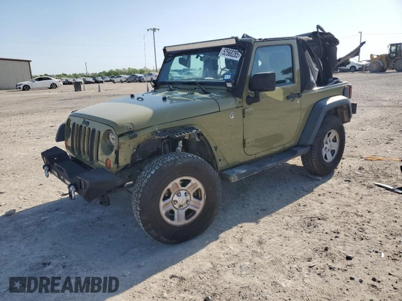 2013 Jeep Wrangler Sport with VIN 1C4AJWAG3DL649487, listed as a Copart auction lot 52568285 with 106,644 mi miles and Salvage title. Bid and sale history available at DreamBid. Image 1.