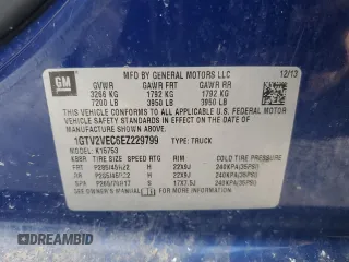 2014 GMC Sierra 1500 SLT with VIN 1GTV2VEC6EZ229799, listed as a Copart auction lot 44700455 with 186,031 mi miles and Salvage Title. Bid and sale history available at carsss.com. Image 13.