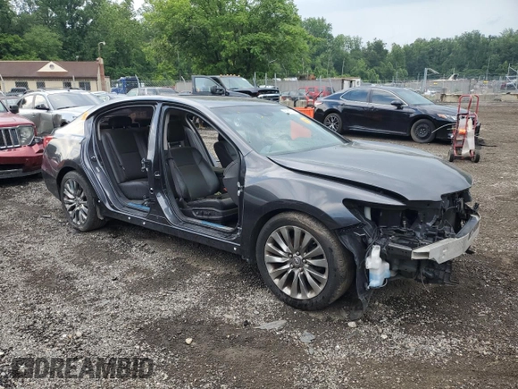 2016 Acura RLX Technology with VIN JH4KC1F50GC001441, listed as a Copart auction lot 62660765 with Not provided miles and Salvage title. Bid and sale history available at DreamBid. Image 4.