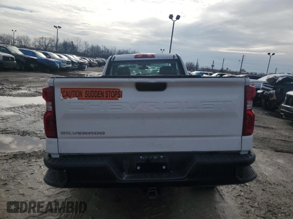 2020 Chevrolet Silverado 1500 Work Truck with VIN 3GCNWAEH1LG342940, listed as a Copart auction lot 77469334 with 125,480 mi miles and Salvage Title. Bid and sale history available at DreamBid. Image 6.