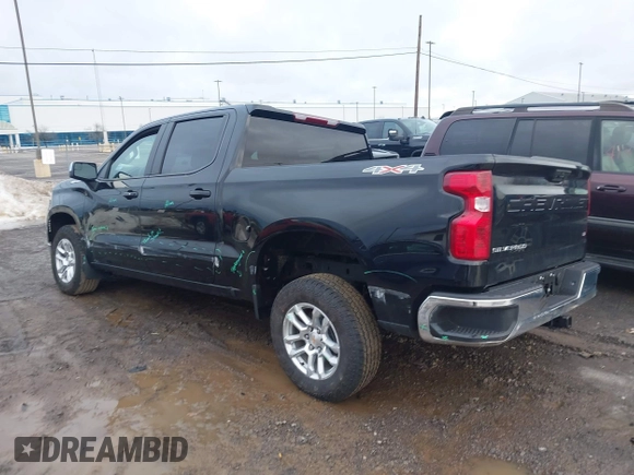 2025 Chevrolet Silverado 1500 LT with VIN 1GCPKKEK1SZ107524, listed as a IAAI auction lot 41676575 with 838 mi miles and . Bid and sale history available at DreamBid. Image 3.