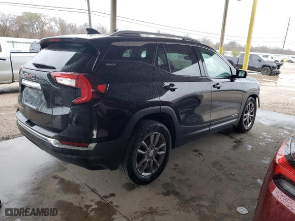 2023 GMC Terrain SLT with VIN 3GKALPEG5PL164789, listed as a Copart auction lot 46358035 with 58,895 mi miles and Clean Title. Bid and sale history available at carsss.com. Image 3.