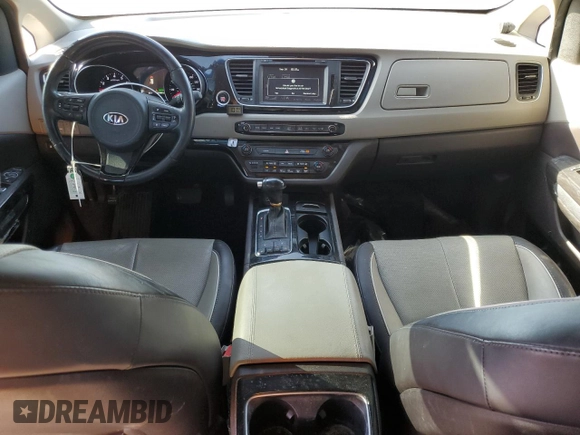 2015 Kia Sedona SX-L with VIN KNDME5C17F6035628, listed as a Copart auction lot 72716414 with 92,560 mi miles and Salvage Title. Bid and sale history available at carsss.com. Image 8.
