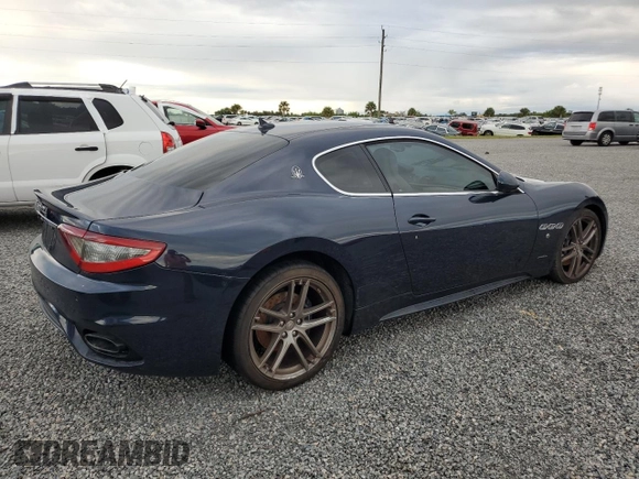 2018 Maserati GranTurismo Sport with VIN ZAM45VLA0J0271271, listed as a Copart auction lot 74137254 with Not provided miles and Non repairable. Bid and sale history available at DreamBid. Image 3.