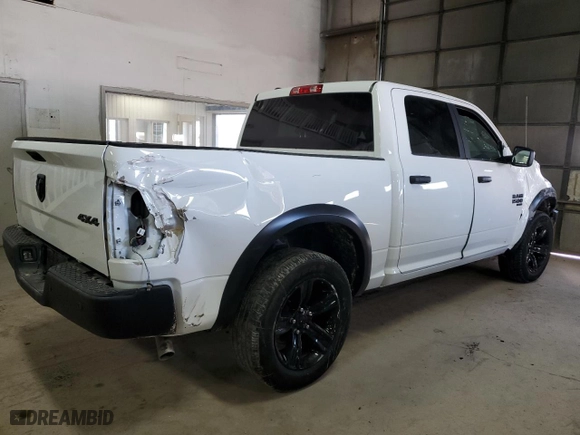2024 Ram 1500 Classic Warlock with VIN 1C6RR7LG8RS156570, listed as a Copart auction lot 50951095 with 22,624 mi miles and Salvage Title. Bid and sale history available at carsss.com. Image 3.