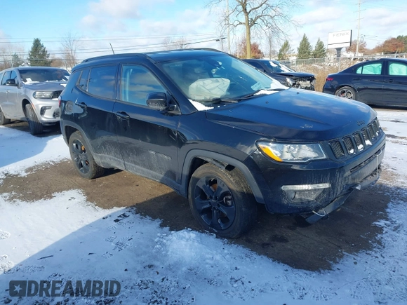 2019 Jeep Compass Latitude with VIN 3C4NJDBB9KT794074, listed as a IAAI auction lot 41068687 with 106,947 mi miles and . Bid and sale history available at DreamBid. Image 1.