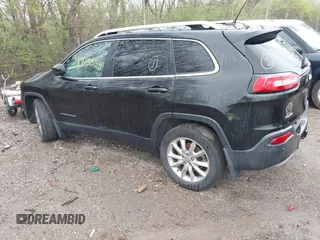 2015 Jeep Cherokee Limited with VIN 1C4PJMDS4FW698875, listed as a IAAI auction lot 41975033 with 163,580 mi miles. Bid and sale history available at carsss.com. Image 3.